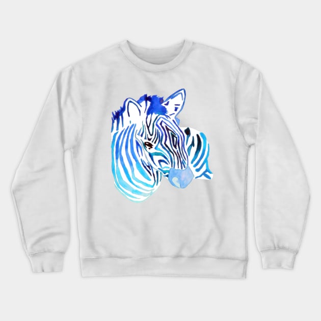 Zebra Crewneck Sweatshirt by Eikia